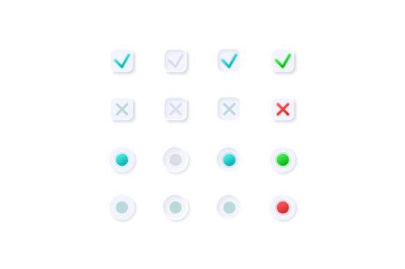 Active and Inactive Marks UI Elements