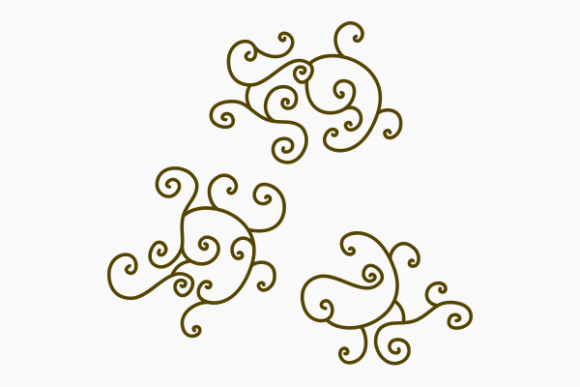 Arabesque Swirl Lines Motif Pattern: Graphics & Patterns for Editorial Polish