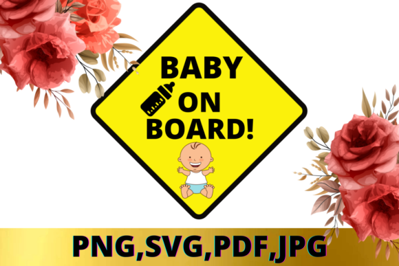 Baby on Board Graphics for Crafts & Creative Branding