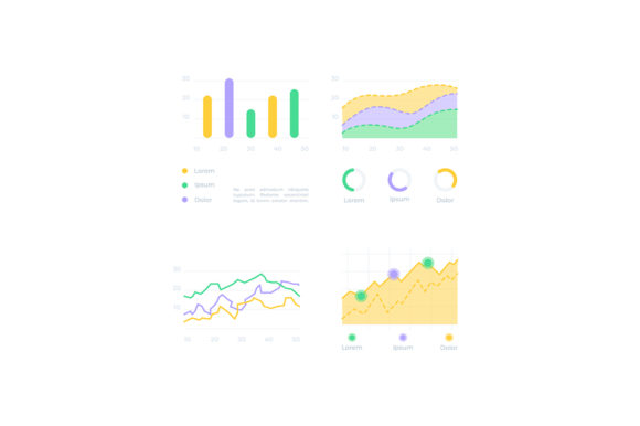Chart Analysis UI Elements Kit: Graphics for Handmade Business