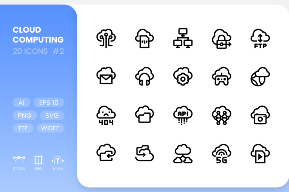Cloud Line Icons: Modern Graphics & Icons for Brand Projects