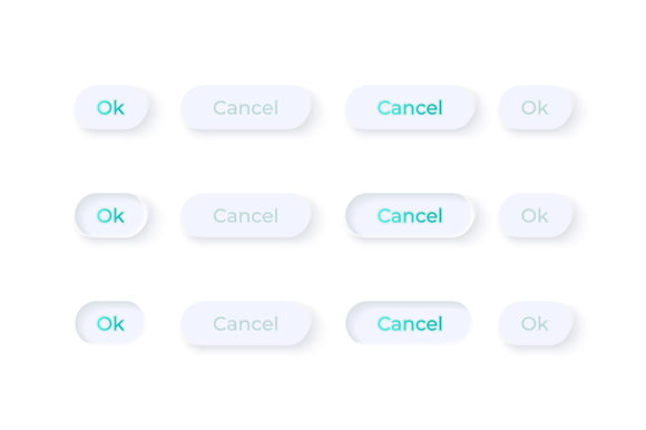 Confirmation Buttons UI Elements Kit: Graphics for Ux And Ui Kits