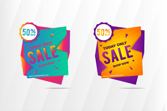 Element Sale Banner Papercut