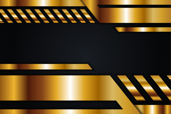 Gold Black Background Line Pattern Graphics