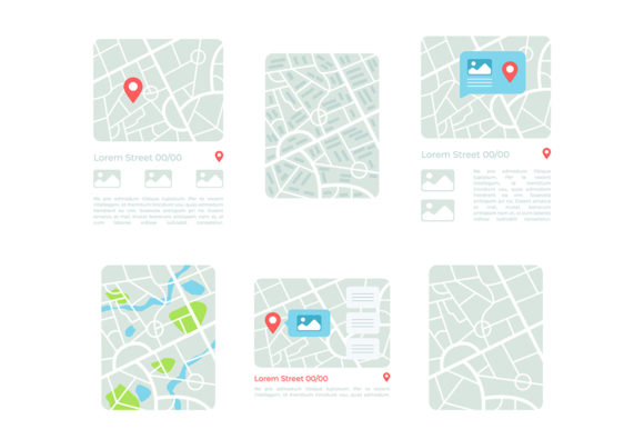 GPS UI Elements Kit: Graphics & UX/UI Kits