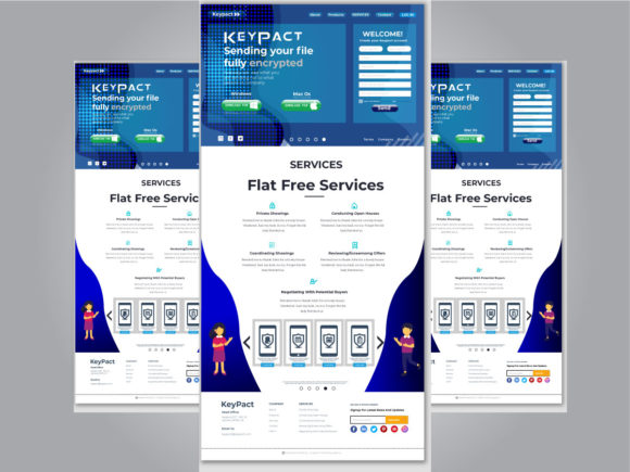 Intelligence Web Graphics & Landing Page Templates