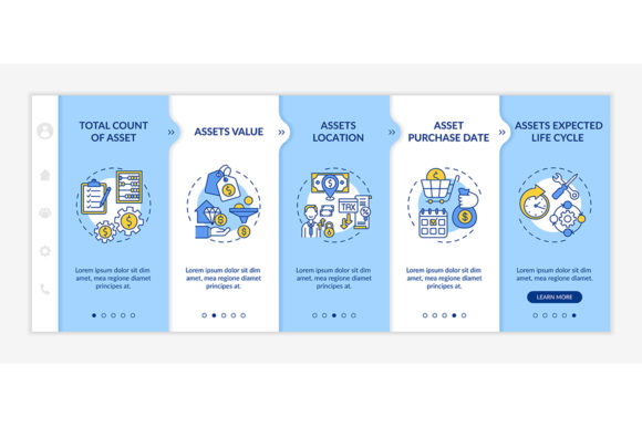 Investment Inventory Elements Web Pages Graphics