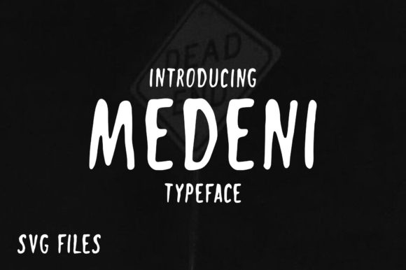 Medeni Clipart Font: Graphics & Web Elements for Dark-Themed Crafts
