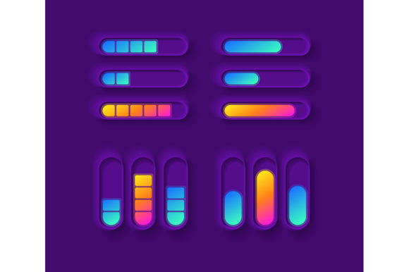 Power Gauge UI Elements Kit: Graphics for Modern Ux And Ui Kits