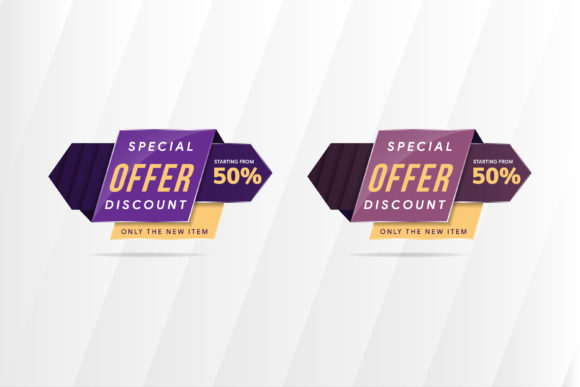 Special Offer Banner Element Hexagon Fla: Graphics & Web Elements