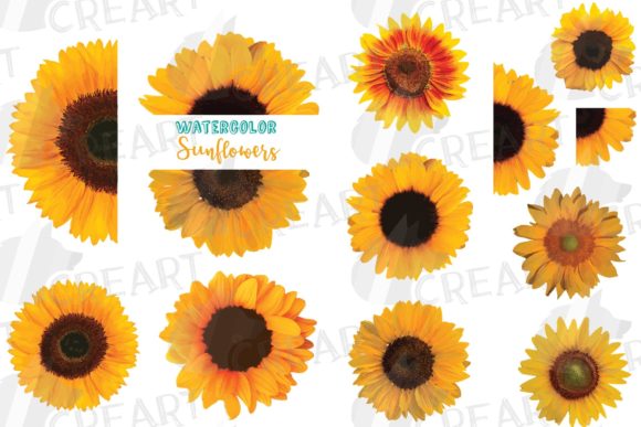 Sunflower Wedding Decor Graphics & Print Templates