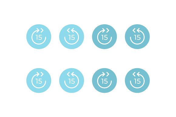 Video Speed Options UI Elements Kit: Graphics & UX/UI Kits