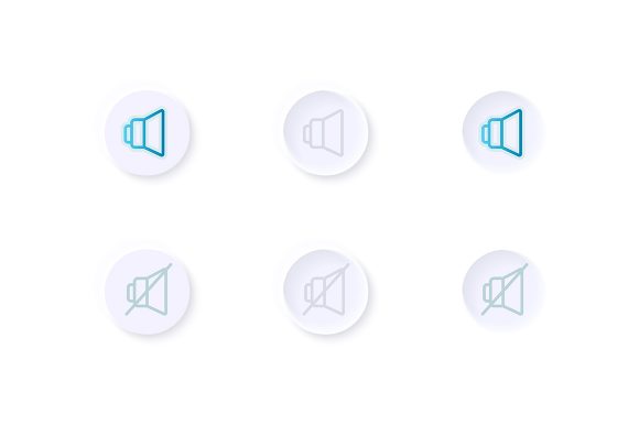 Volume Adjustment UI Elements Kit: Graphics for Ux And Ui Kits